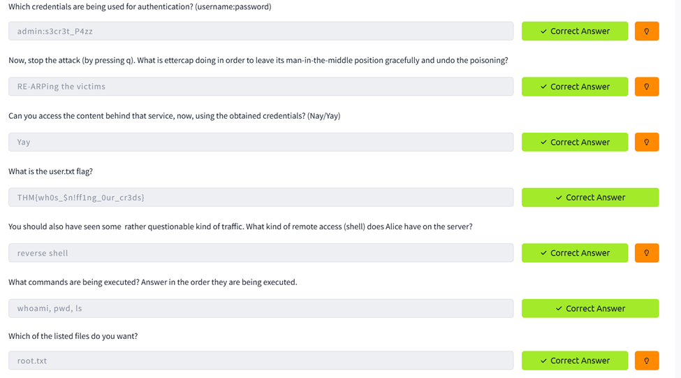 Task 7 answers part 2