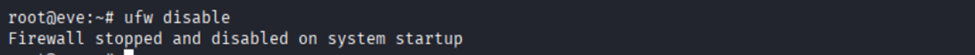 ufw disabled